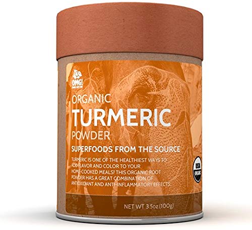 OMG! Superfoods Organic Turmeric Powder - 100% Pure, USDA Certified Organic Turmeric Powder - 6oz