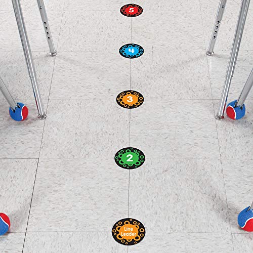 Really Good Stuff EZ Stick Numbered Spot Markers and Labels - Set of 36 - Classroom Line-Up Helpers - //coolthings.us