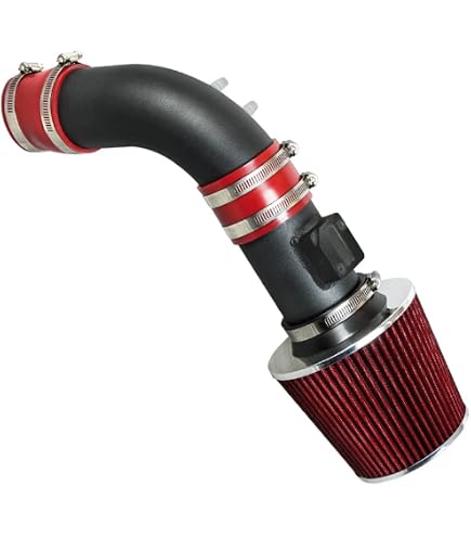 Black & Blue Air Intake Kit For 2004-2008 Acura TL 3.2L V6 - Chrome Pipe