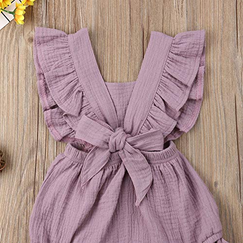 image for Trendypie Newborn Infant Baby Girl Romper Bodysuit Sleeveless Cotton J