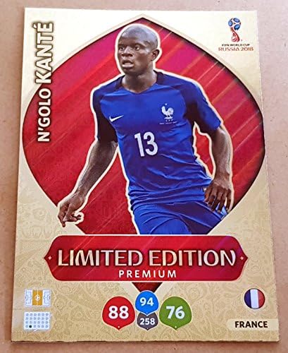 FIFA WORLD CUP 2018 ADRENALYN XL Russia - N'GOLO KANTE Premium Limited Edition Trading Card - France