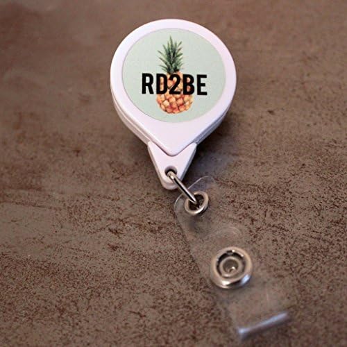 RD2BE Pineapple Retractable Badge Holder Reel | Dietitian Student Gift