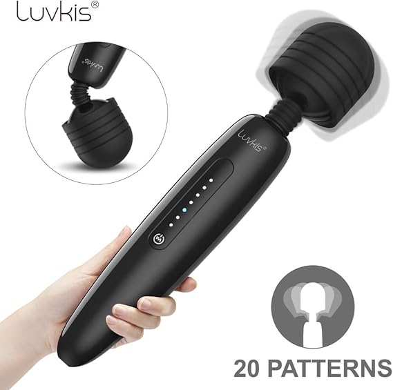 Luvkis Powerful Wand Massager with 20 Magic Modes, Whisper Quiet