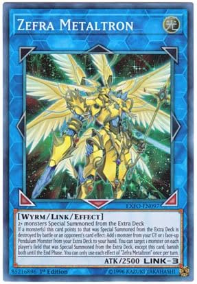 Yu-Gi-Oh! English Version EXFO-EN 097 Zefra Metaltron Sephira _ Metatron (Superrea) 1st Edition