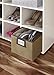 ClosetMaid 25064 Fabric Bin with Write-On Label, Mocha