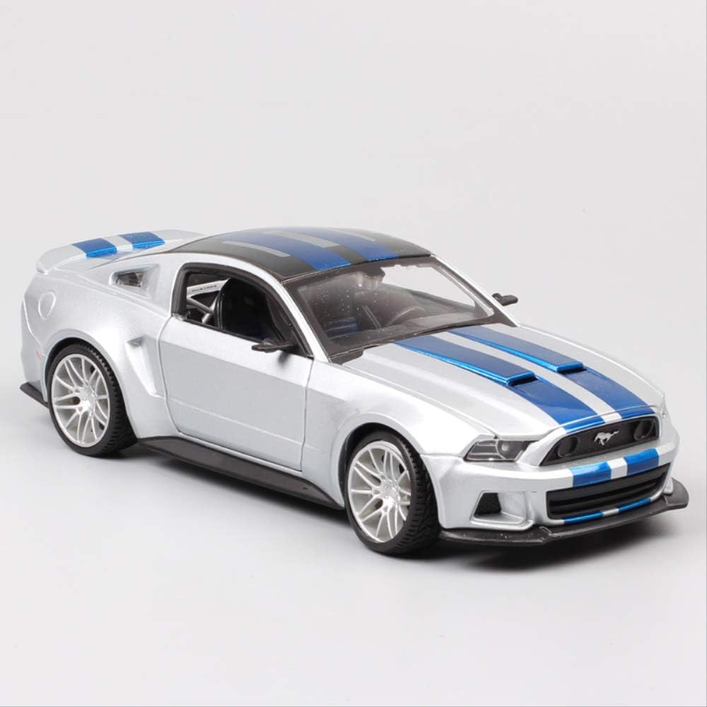 XJJSZJ 1/24 Scale 2014 Ford Mustang Gt Street Racer Muscle Cars Shelby Gt500 Model Auto Diecast Vehicle Game Toys Hobby Miniatures