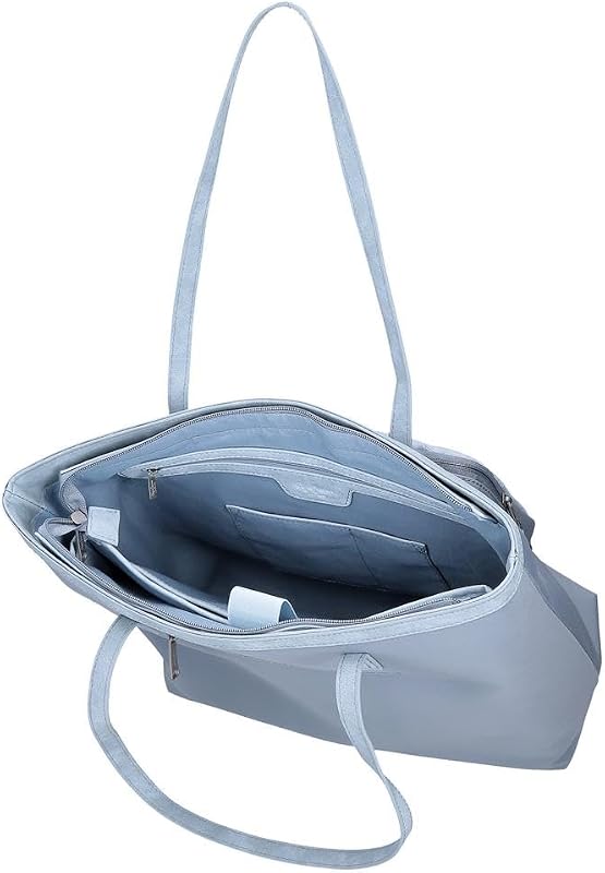 Jana Sac fourre-tout bleu 34 x 32 x 14 cm Polyester avec détails en cuir synthétique by Joumma Bags, bleu, Talla única, Sac fourre-tout