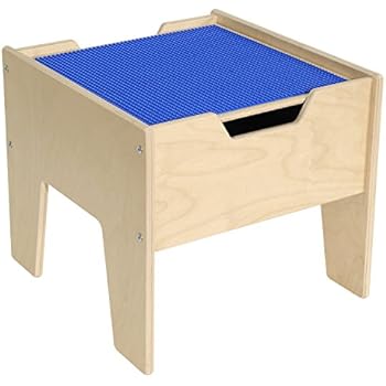 2-N-1 Activity Table with Blue Lego Compatible Top - RTA