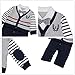 Baby Boy Romper, 1Pcs Toddler Gentleman Formal Outfit Set with Suit Vest & Bowtie