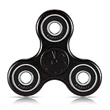 Toplay Fidget Spinner Toy Stress Reducer Ceramic Bearing - Perfect For ADD, ADHD, Anxiety, and Autism Adult Children (Black)