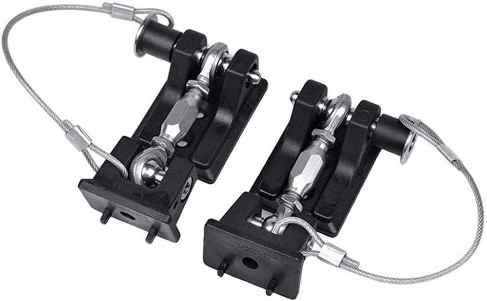 RUNMIND 2Pcs Hood Latches Pins and Anti-Theft Hood Catch Lock Kit for TJ 1997-2007