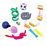 The Happy Peanut Fidget Toys for Sensory Kids Sensory Gadgets for The Classroom Office Desk Goodie Bags Party Favor Piñata Filler-Stress Relief for Kids Adults-Helps Autism ADHD Dementia