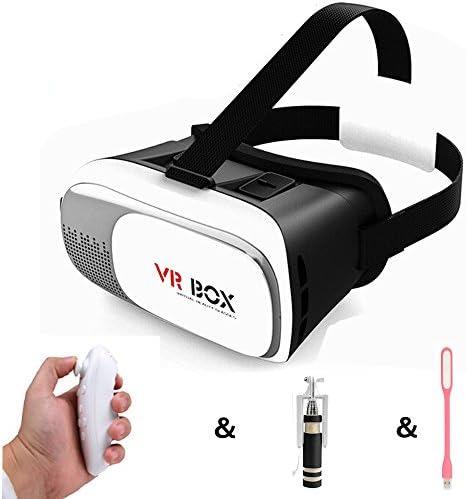 MOLICOX®Virtual Reality Headset 3D Glasses VR Box with Remote VR for Iphone