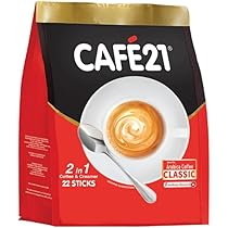 Amazon.com: 10 Pack Cafe21-2 in 1 Instant Coffeemix No Sugar
