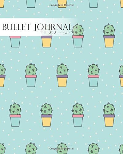 Bullet Journal Cutie Cactus Cacti Doodles Drawing Blue Covers Notebook: Master Journaling With Bullet Guide System Professional Journal (Bullet Journal Notebook)