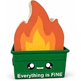 MUNNYGRUBBERS - Dumpster Fire Sticky Notes - 400 Sheets - Novelty Desk Decor with Cute Design - Funny Gift Idea