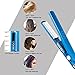 Hair Straightener by anmao Professional 450°F Nano Hair Iron Straightener Titanium 30 Second Heat up Hair Straightener Iron LED Display Hair Iron Straightener Blue