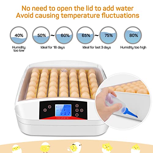 Sailnovo Egg Incubator, 55 Eggs Incubators for Hatching Eggs with Fully