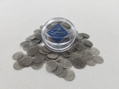 SAMSCITY Quality Steel screens- 100x count - 3/8 inch - .375 in diameter- W/ FREE Jar