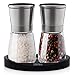 Sterline Premium Salt and Pepper Grinder Shaker Set, Adjustable Fine Precision Grinding, Manual Refillable Spice Mill Set for Black Pepper and Rock Salt