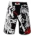 SUOTF Black Ink Style Domineering Screaming Fight MMA Fitness Breathable Shorts Boxing Tiger Muay Thai MMA Shorts