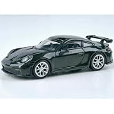 Paragon Models 2025 911 GT3 (992.2) Oak Green Metallic Neo with Carbon Stripe 1/64 Diecast Model Car PA-55874