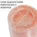 Milliard 6 Pack Premium Himalayan Salt Shot Glasses/Pink Tequila Shot Glasses, FDA Approved - Make Drinking Tequila Simple and Easy