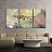 3 Piece Canvas Wall Art - Scratched Acrylic and Oil Paints Layers - Sgraffito - Modern Home Art Stretched and Framed Ready to Hang - 24"x36"x3 Panels