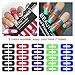 BEAUTYBIGBANG Plastic Nail Polish Protector - 10 Sheets 100 Piece Disposable Peel Off Sticker U-Shape Tape for Nail Art Painting Stamping Manicure Tool