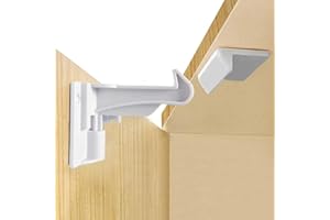 AZZS 10 Pack Child Cabinet Locks, Baby Proofing Safety Locks for Cabinets, Drawers, Appliances, Easy Installation, No Drilling Required, Ideal for Toddlers and Babies (10P white)