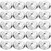 Honoson 20 Pcs Regular Mouth Mason Jar Straw Lids 2.7 Inch Metal Stainless Steel Mason Jar Drinking Lids with Straw Hole Leak Proof for Baby Shower DIY Gift(Silver)
