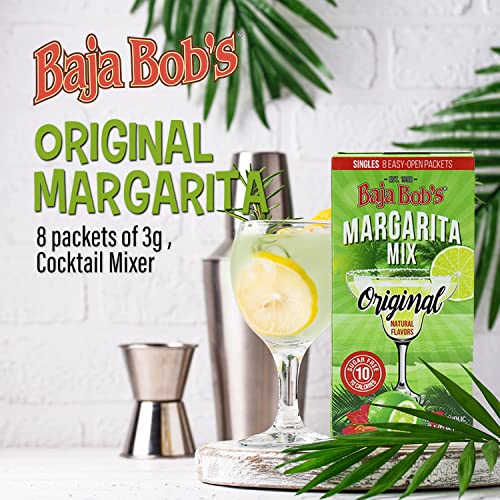 Baja Bob's Original Margarita Mix Singles (Contains 8 SingleServe