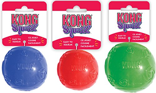 Kong Squeezz Ball Assorted Colors Large 2 pack