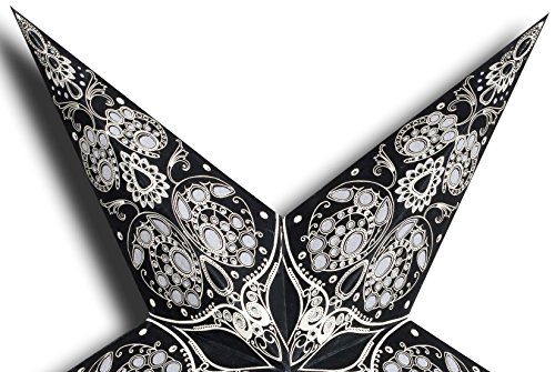 GalaxyArts - Maharani (Black) - Paper Star Lantern - Handmade