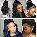 360 Body Wave Lace Frontal Wigs Human Hair Brazilian Black Women 150% Density Pre Plucked With Baby Hair 100% Unprocessed Virgin Human Hair (14 inch, Natural Color)