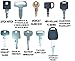 Construction Equipment Master Keys Set-Ignition Key Ring for Heavy Machines, 70 Key Set