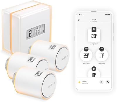 Netatmo Smart Thermostat with 3 Radiator Valves NTH NAV EU NBU-NTH-NAV-EU