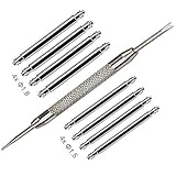Watch Band Pins Replacement Kit, Heavy Duty Stainless Steel Watch Spring Bars with Watch Strap Remove Tool