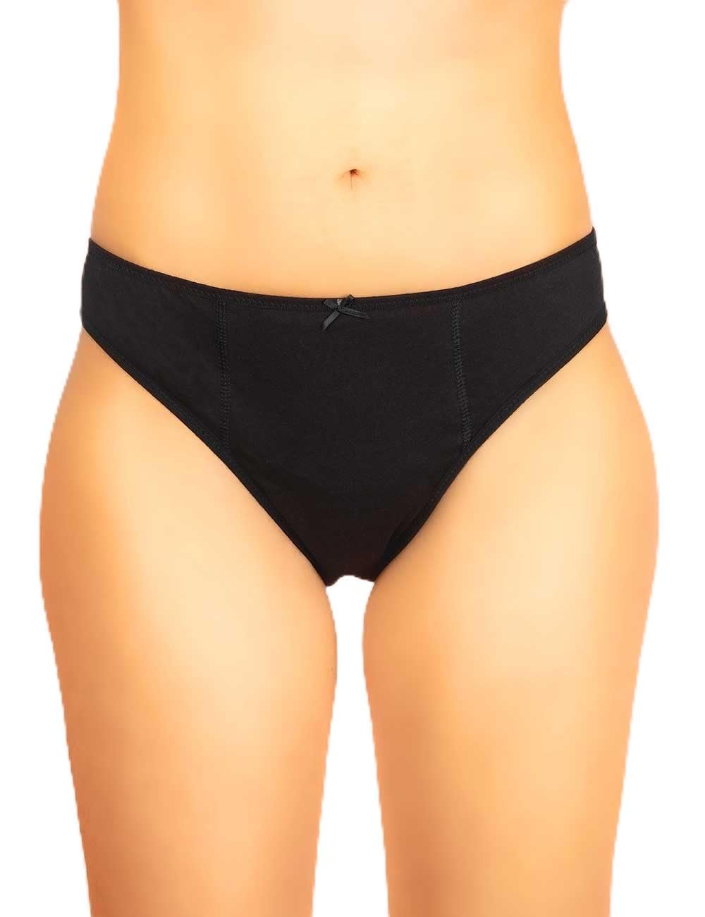 Haute pression Women's Pensée Classic Menstrual Panties Medium Flow T40 Underwear, Black, UK 12