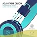 Kids Headphones,Besom i66 for Boys Girls Teens Children Toddler Stereo Adjustable Foldable Tangle-Free Cord 3.5mm Jack Wired Over-Ear Headset for iPad iPhone Computer MP3/4 Kindle Tablet(Blue)thumb 3