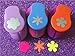 Fascola 3PCS Different Beautiful Flowers Shape 1 inch Craft Punch Set Scrapbook DIY Paper Cutter EVA Foam Hole Punches 1