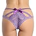 Sofishie Sexy Cage Back Panties - Dark Purple - Large