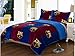 FCB FC Barcelona 3pcs Sherpa Set Queen Size, Blanket Set with 2 Pillow Shams