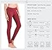 QUEENIEKE Women Yoga Leggings Workout Tights Running Pants Size M Color Red Long