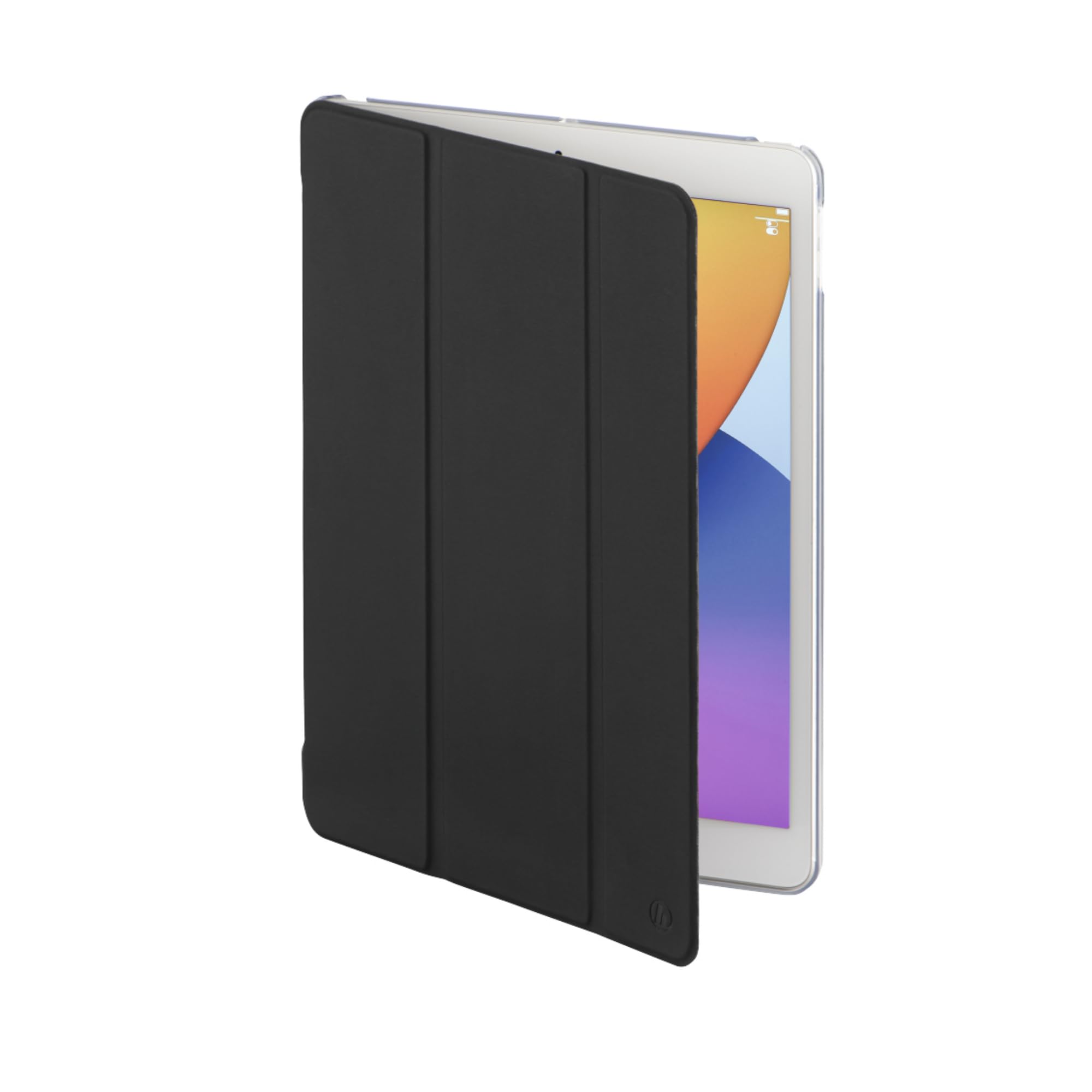 Hama iPad 10.2 Inch Fold Clear Flip Case (Apple iPad 10.2 Inch 9th Generation 2021-8th Gen.2020-7th Gen.2019 Magnetic Flap with Auto Sleep/Wake Function) Black