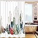 Cactus Shower Curtain Bathroom Curtain Durable Bath Curtain Bathroom Accessories Ideas Kitchen Window Curtain