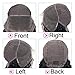 kiss love Deep Wave Lace Front Wigs Human Hair Pre Plucked with Baby Hair 10 Inch 150% Density Brazilian Virgin Human Hair Lace Front Wigs for Black Women Natural Color