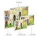 Boxalls Acrylic Photo Frame 9 x 13 cm (3.5 x 5 inch), Double Sided Picture Frame with Magnetic, Clear Frameless Desktop Photo Block