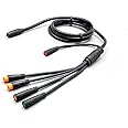 XBERSTAR Electric Bike 1T4 1T5 Waterproof Cable Controller Light Ebrake Throttle Display E-Bike Cable Conversion Accessories E-Bike Integration Cable Waterproof 1-5 for KT Controller ADE