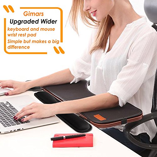Wrist Rests Gimars Memory Foam Set Keyboard Pad & Wrists Desk Pads